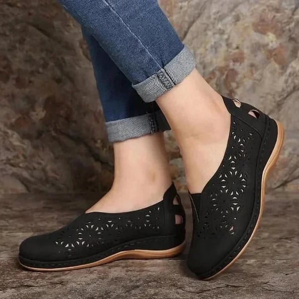 🔥 [Heute niedrigster Preis] 2024 HEISSER VERKAUF 50% RABATT Loch elastische Schuhe