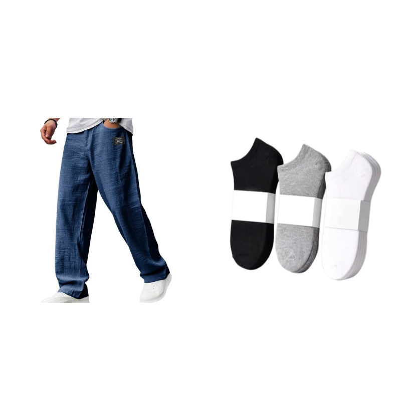 🌞Frühlingserwachen: 50% Rabatt!☁️Sommer-Essential: Atmungsaktive Baumwoll-Leinen-Hose für Herren – Maximaler Komfort & Stil