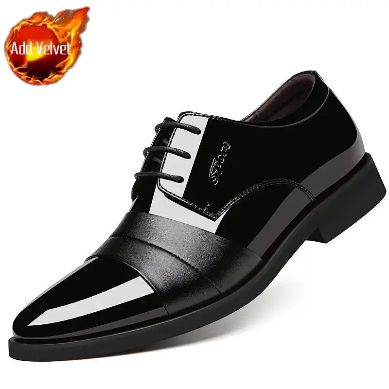 Scarpe Eleganti Uomo – Pelle Lucida, Punta Luminosa, Casual e Business
