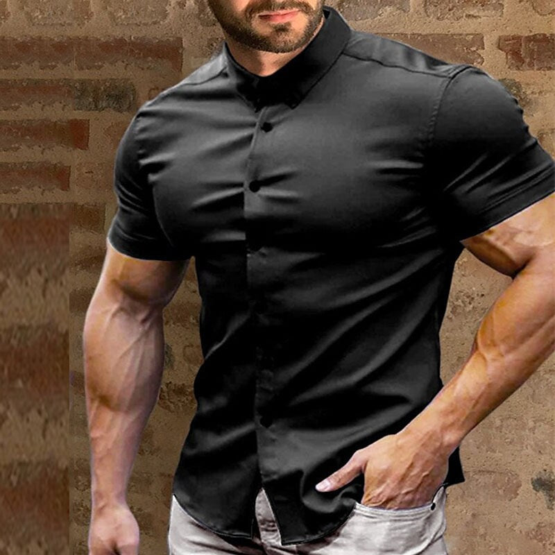 🌞Frühlingserwachen: 50% Rabatt!✨ Herren Hemden mit Knopfleiste – Ohne Bügeln – Knitterfrei, Atmungsaktiv & Perfekte Passform 👕