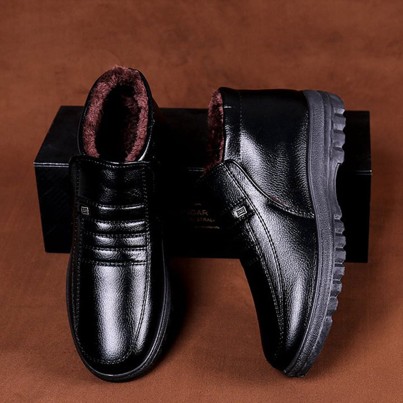 🎁[Bestes Geschenk für Ihn] Bequeme Plüsch gefütterte warme Schneestiefel für Männer