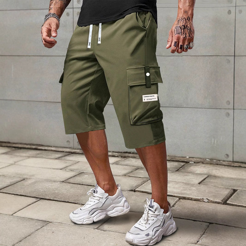 🌞Frühlingserwachen: 50% Rabatt!🚀 Herren Lässige 3/4-Cargo-Hose mit Kordelzug – Praktisch, atmungsaktiv & stylisch für warme Tage
