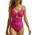 🌞Frühlingserwachen: 50% Rabatt!🔥Eleganter Shaping Badeanzug: Figurschmeichelnder Einteiler mit Cut-Out & Raffung